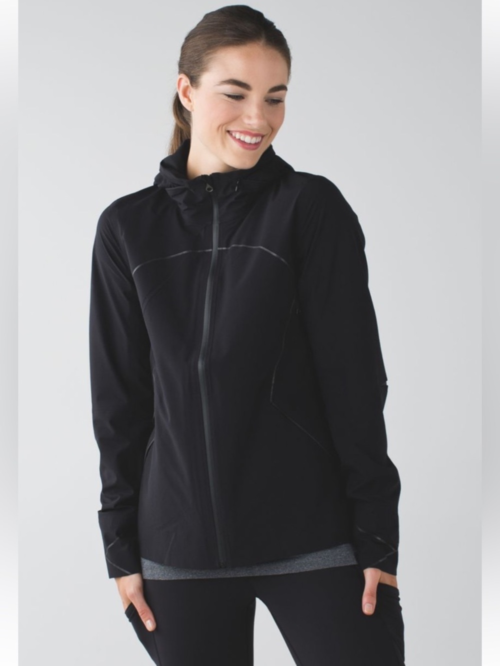 lululemon Runaway Active Rain Jacket Black
